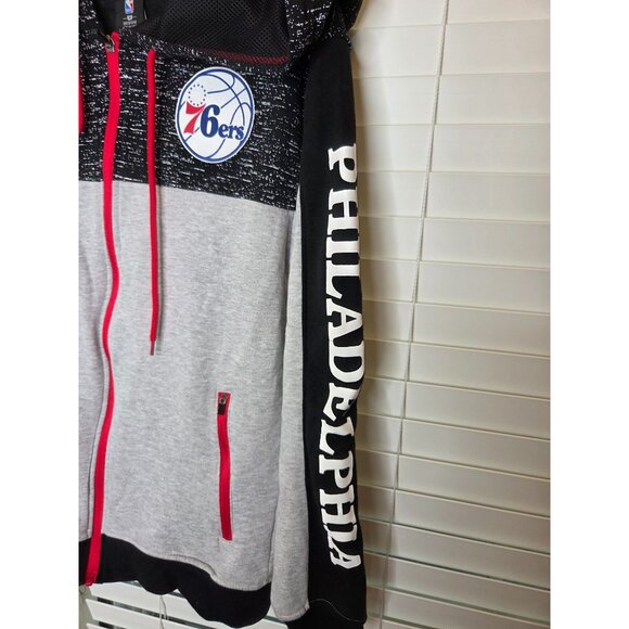 Youth Philadelphia 76ers NBA Hoodie M Black/Gray Athletics Sports - Picture 6 of 6
